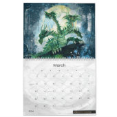 Calendrier Année de l'art du dragon (Mar 2026)