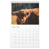 Calendrier Année des animaux (Mar 2027)