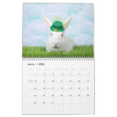 Calendrier Année des lapins albinos (Mar 2026)