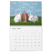 Calendrier Année des lapins albinos (Jan 2027)