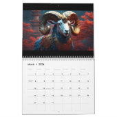 Calendrier Année du cheval 2026 Animaux chinois du zodiaque p (Mar 2026)