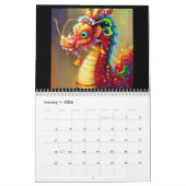 Calendrier Année du dragon (Jan 2026)