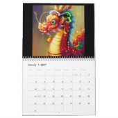 Calendrier Année du dragon (Jan 2027)