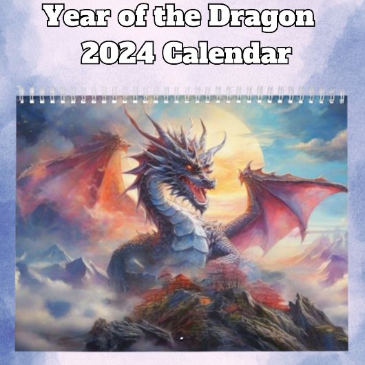 Calendrier Année du Dragon 2024