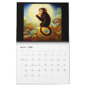 Calendrier Année du singe (Mar 2026)