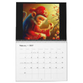 Calendrier Année du singe (Feb 2027)