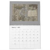 Calendrier Année en cours de sérénade d'imaginaire de (Feb 2027)