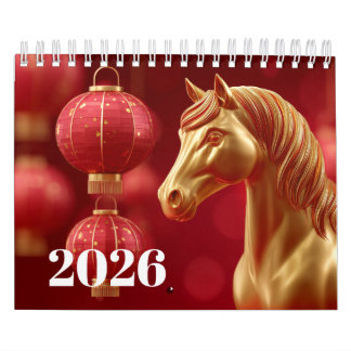 Calendrier Année majestueuse de l'équine 2026 : Saisons du ch