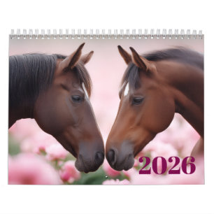 Calendrier Année majestueuse de l'équine 2026 : Saisons du ch