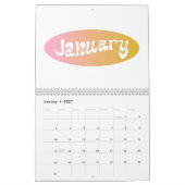 CALENDRIER ANNÉE PERSONNALISÉE (Jan 2027)