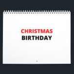 CALENDRIER ANNIVERSAIRE DE CHRISTMAS<br><div class="desc">ANNIVERSAIRE DE CHRISTMAS</div>