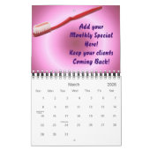Calendrier Annuaires du bureau dentaire Clients Cadeau (Mar 2026)