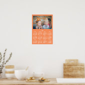Calendrier annuel 2016 Poster personnalisé Orange (Cuisine)