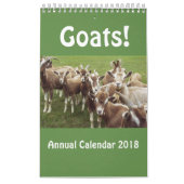 Calendrier annuel 2018 de chèvres (Protection)