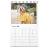 Calendrier annuel 2018 de golden retriever (Mar 2026)
