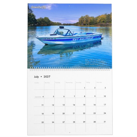 Calendrier annuel 2026 de CorrectCraftFan.com (Jul 2027)