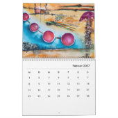 Calendrier annuel 2027 "Abstrait" (Feb 2027)