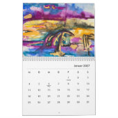 Calendrier annuel 2027 "Abstrait" (Jan 2027)
