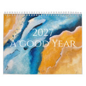 Calendrier annuel 2027 "Abstrait" (Protection)