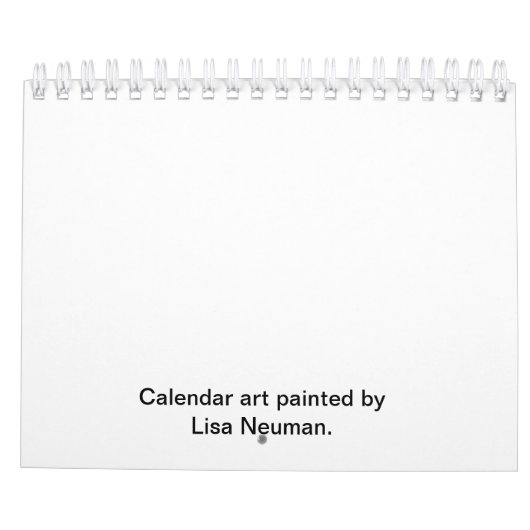 Calendrier annuel avec conceptions saisonnières (Dos)