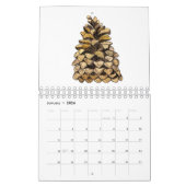 Calendrier annuel avec conceptions saisonnières (Jan 2026)