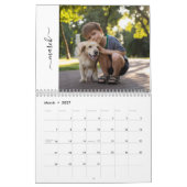 Calendrier annuel de script Famille et Animaux (Mar 2027)
