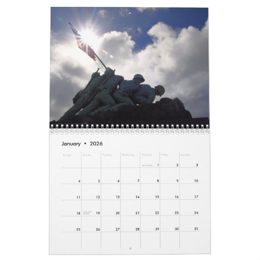 Calendrier annuel DJ PhotoUSA (Jan 2026)