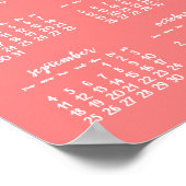 Calendrier annuel personnalisé Coral Poster 2016 (Coin)