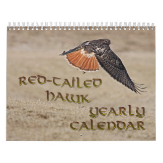 calendrier annuel Rouge-coupé la queue de faucon