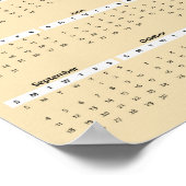 Calendrier annuel Westie 2022 Poster (Coin)