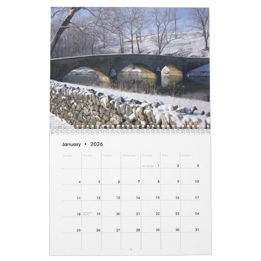 Calendrier Antietam (Jan 2026)