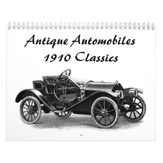 Calendrier Antique Automobiles - 1910 Classic Auto Designs (Protection)