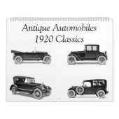 Calendrier Antique Automobliles 1920 Classics - Classic Auto (Protection)