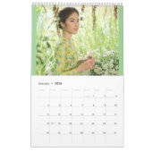 Calendrier Ao Dai Viêt Nam traditionnel (Jan 2026)