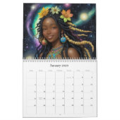 Calendrier *~* AP58 Galactique Femmes Imaginaire Planètes cos (Jan 2026)