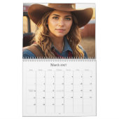 Calendrier *~* AP59 Femmes Femme Wild West Cowgirl 2 Calendri (Mar 2027)