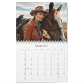 Calendrier *~* AP59 Femmes Femme Wild West Cowgirl 2 Calendri (Jan 2027)
