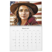 Calendrier *~* AP59 Femmes Femme Wild West Cowgirl 3 Calendri (Mar 2027)