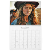 Calendrier *~* AP59 Femmes Femme Wild West Cowgirl 3 Calendri (Jan 2027)