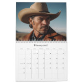Calendrier *~* AP59 Hommes Homme Wild West Cowboy 1 Calendrie (Feb 2027)