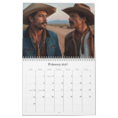 Calendrier *~* AP59 Hommes Homme Wild West Cowboy 2 Calendrie (Feb 2027)