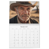 Calendrier *~* AP59 Hommes Homme Wild West Cowboy 2 Calendrie (Jan 2027)