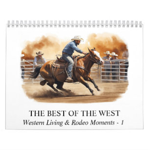 Calendrier *~* AP59 Western Cowboy Horse Rodeo