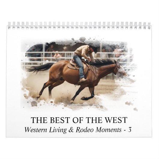 Calendrier *~* AP59 Wild West Cowboy Horse Rodeo 3 (Protection)