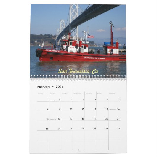 Calendrier Appareillage du feu - rappelez-vous 9/11 (Feb 2026)