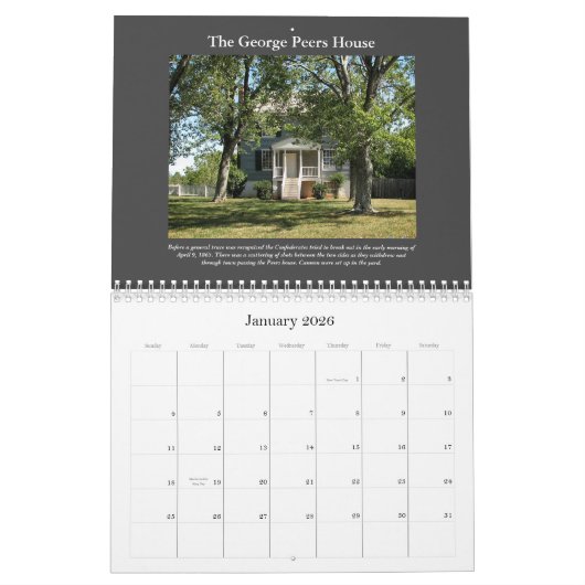 Calendrier Appomattox...Calendrier révisé (Jan 2026)