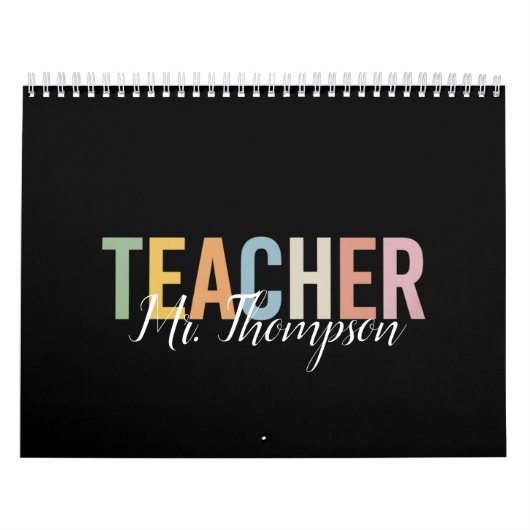 Calendrier Appréciation personnalisée de l'enseignant Retour (Protection)