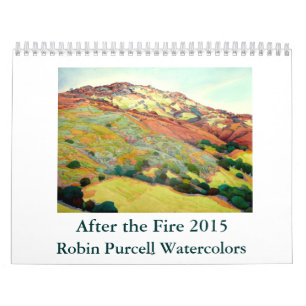 Calendrier Après les aquarelles 2015 de Robin Purcell du feu
