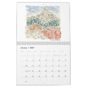 Calendrier Aquarelle (Jan 2027)