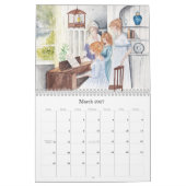 Calendrier aquarelle 2026 de Jane Austen (Mar 2027)